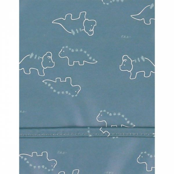Bavoir tablier bleu motif dinosaure