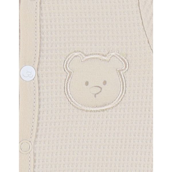 Pyjama dors-bien en coton beige 0M