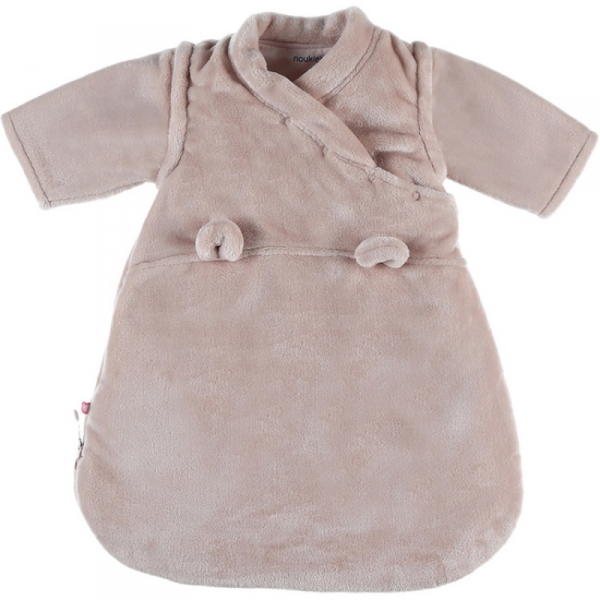 Gigoteuse hiver fausse fourrure 0-3 mois rose clair