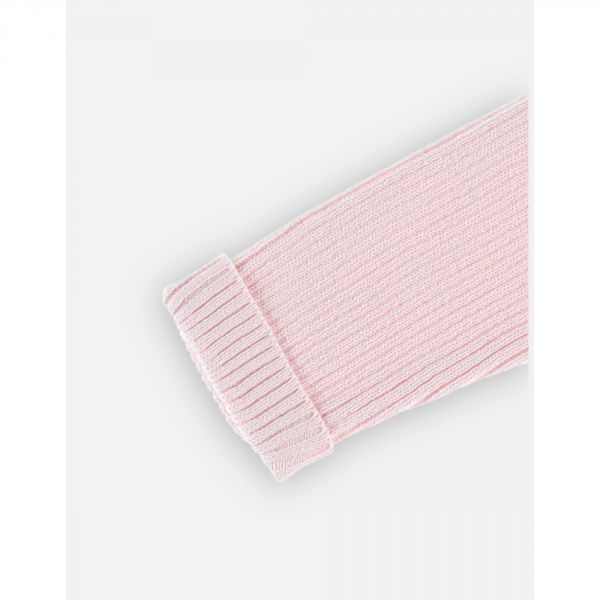Combi pilote tricot Rose clair - 18 mois