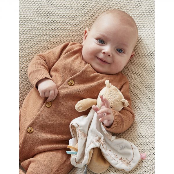 Combi pilote tricot Caramel - 6 mois