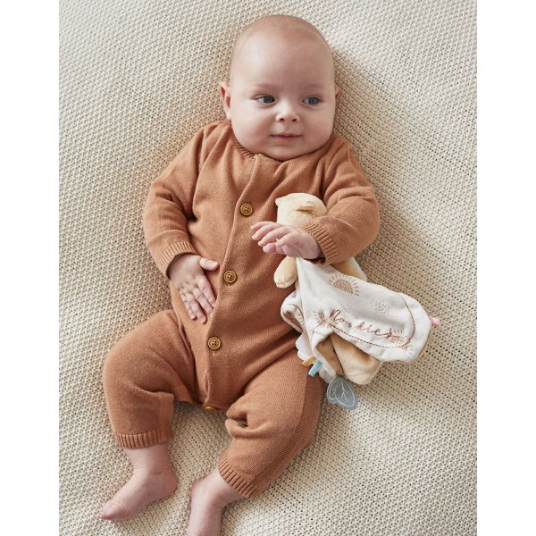 Combi pilote tricot Caramel - 6 mois