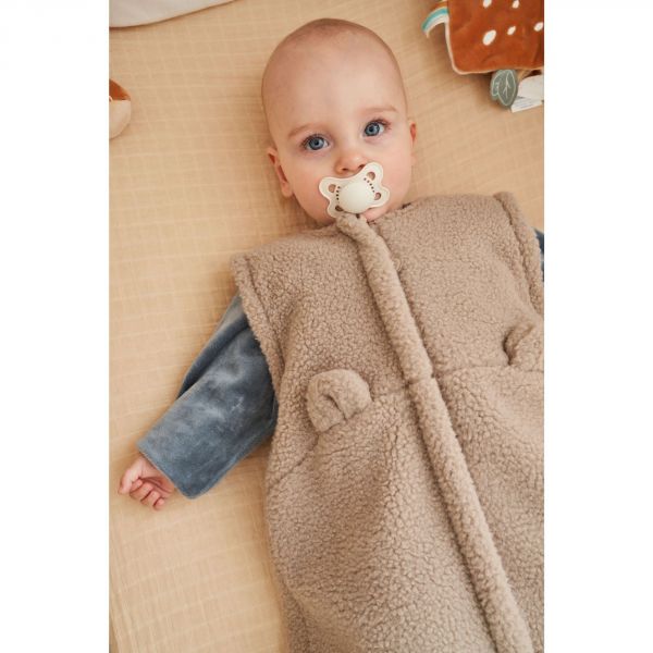 Gigoteuse 70cm poil long beige - Mix and match