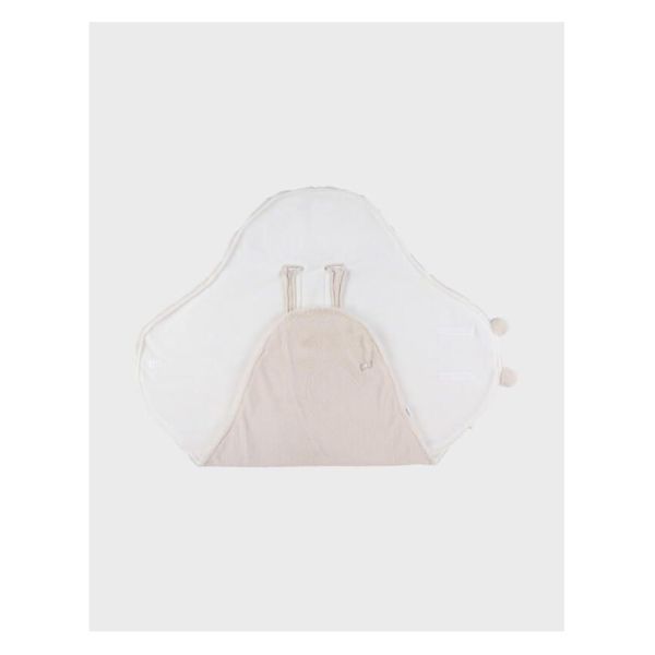 Couverture promenade fausse fourrure bébé Beige