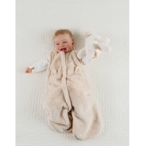 Gigoteuse bébé 100cm fausse fourrure Beige Mix and Match