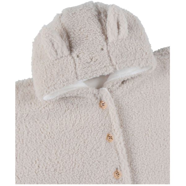 Poncho fausse fourrure avec sherpa beige 18M Mix and Match