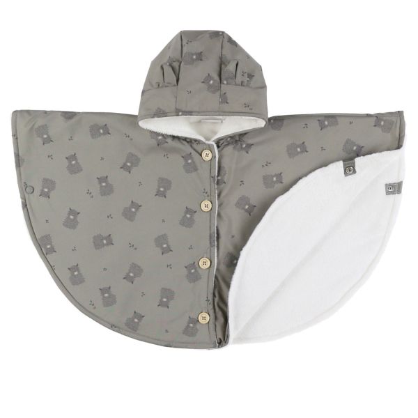 Poncho imperméable avec doublure kaki -18M Mix and Match