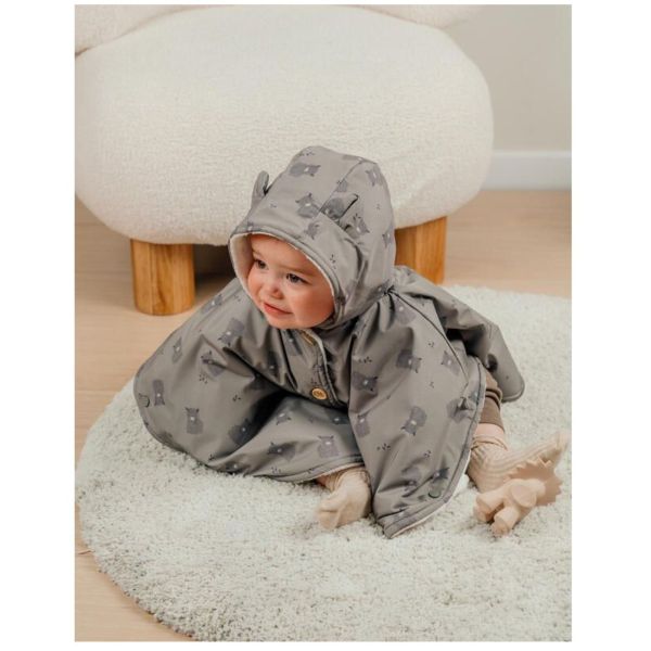Poncho imperméable avec doublure kaki -18M Mix and Match