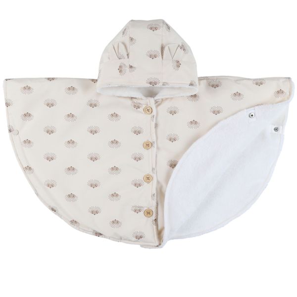 Poncho imperméable avec doublure rose - 6-12M Mix and Match