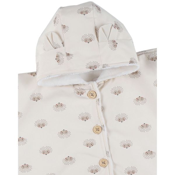 Poncho imperméable avec doublure rose - 6-12M Mix and Match