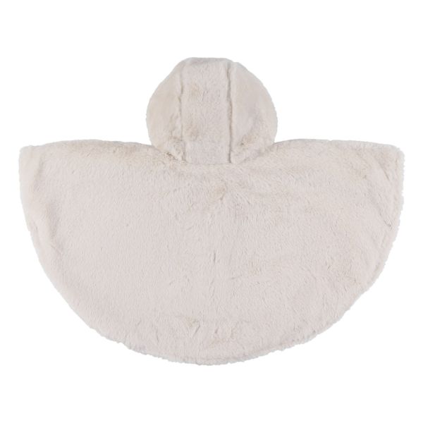 Poncho fausse fourrure beige 6-12M Mix and Match