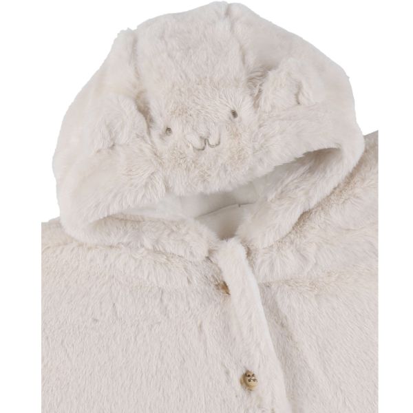 Poncho bébé fausse fourrure beige 18M Mix and Match