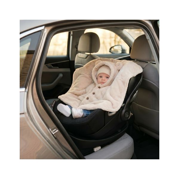 Poncho bébé en fausse fourrure 18-36M - Beige