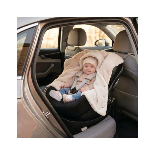 Poncho bébé en fausse fourrure 18-36M - Beige