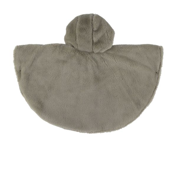 Poncho bébé en fausse fourrure 6-12M - Kaki