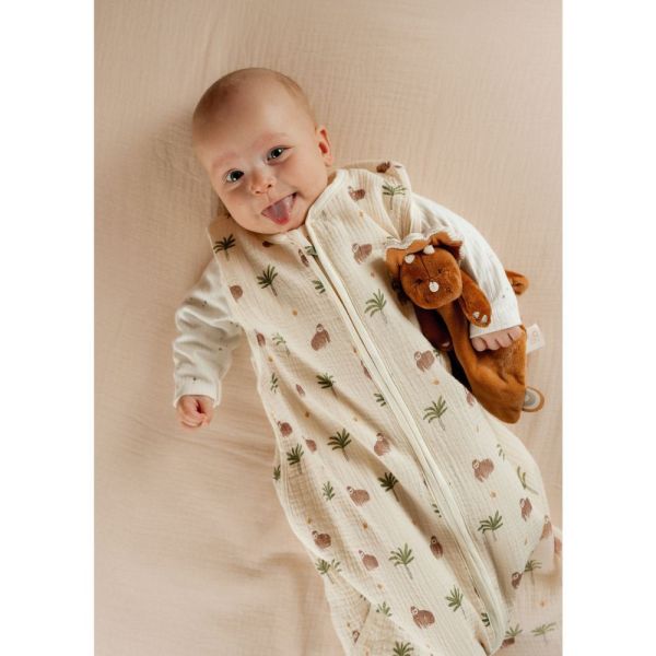 Gigoteuse été 70 cm mousseline de coton - Cute gorilla
