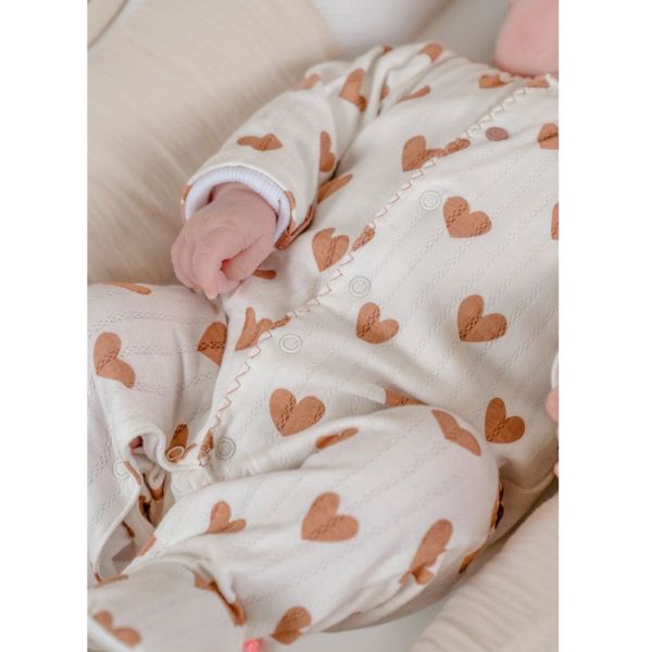 Pyjama bébé en jersey coton pointelle - 3M