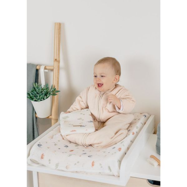 Gigoteuse nomade 100cm, Mousseline de coton bio, 6-24 mois - Beige