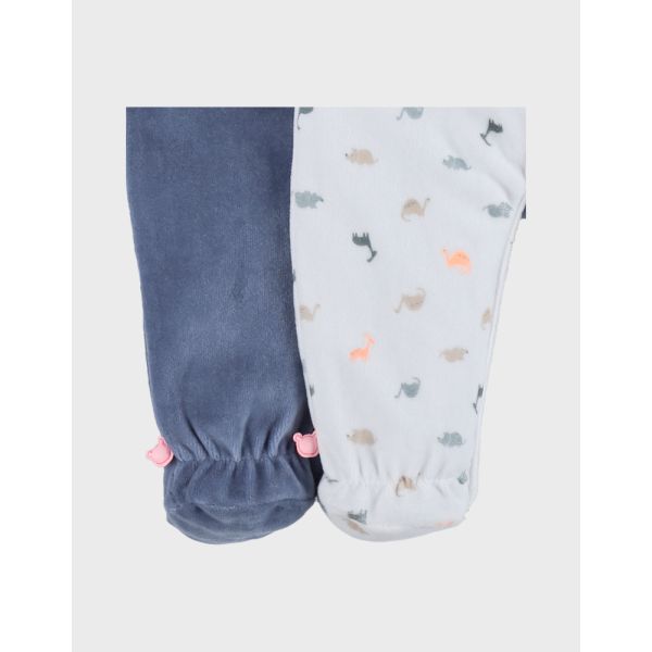 Lot de 2 pyjamas bébé en velours