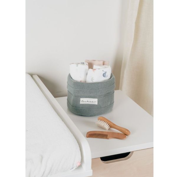 Lot de 3 langes 100x100cm, Mousseline de coton bio - Dino