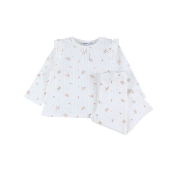 Lot de 2 pyjamas bébé manches longues, Jersey - Vintage flowers - 2ans