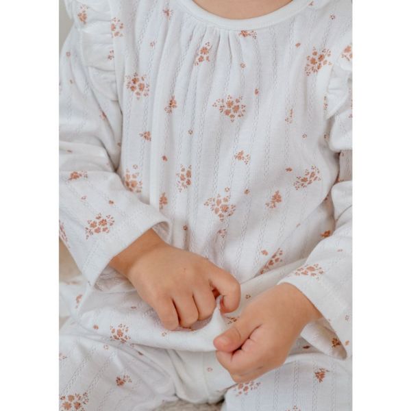 Lot de 2 pyjamas bébé manches longues, Jersey - Vintage flowers - 2ans