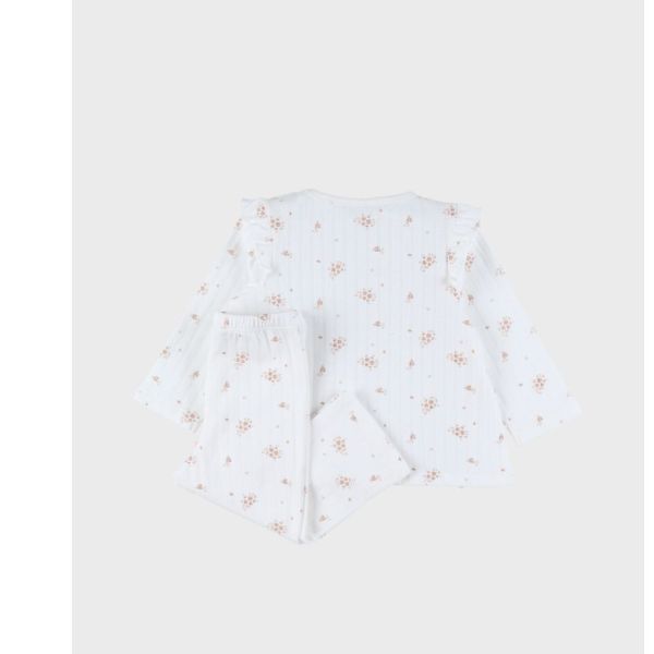 Lot de 2 pyjamas bébé manches longues, Jersey - Vintage flowers - 2ans