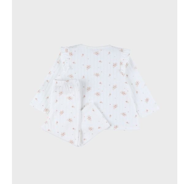Lot de 2 pyjamas bébé manches longues, Jersey - Vintage flowers - 2ans