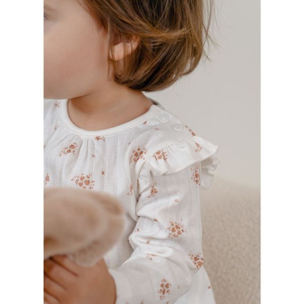 Lot de 2 pyjamas enfant manches longues, Jersey - Vintage flowers - 4ans