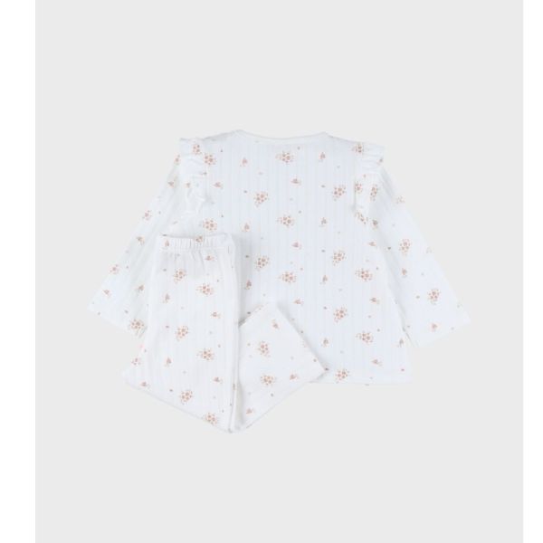 Lot de 2 pyjamas enfant manches longues, Jersey - Vintage flowers - 4ans
