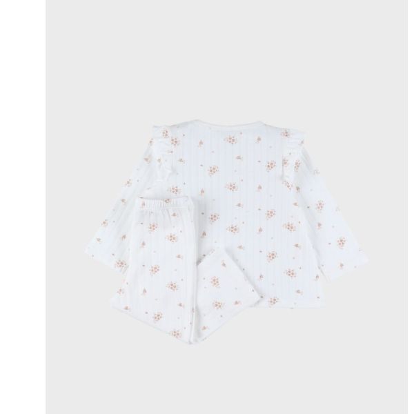 Lot de 2 pyjamas enfant manches longues, Jersey - Vintage flowers - 8ans