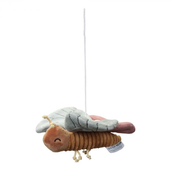 Mobile musical en bois  Flowers & Butterflies