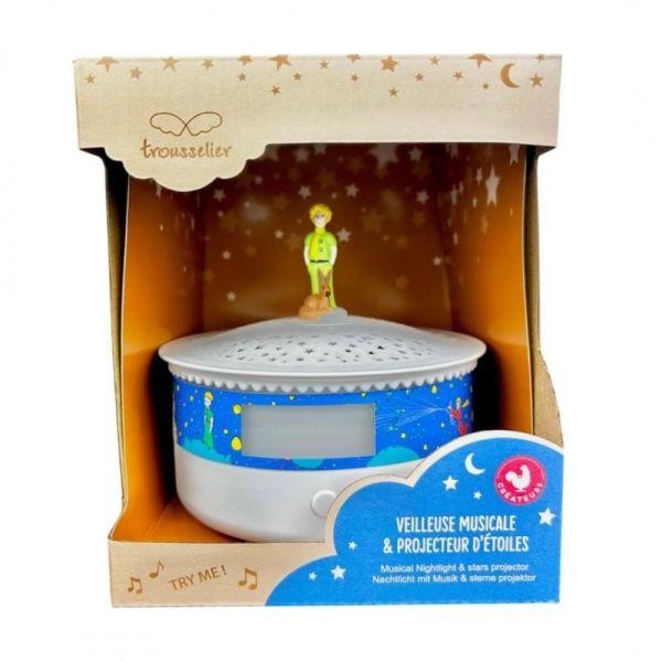 Veilleuse - Projecteur d'Etoiles - Musical - Détection des Pleurs - Rechargeable USB