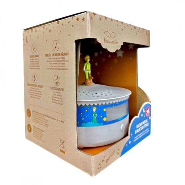 Veilleuse - Projecteur d'Etoiles - Musical - Détection des Pleurs - Rechargeable USB
