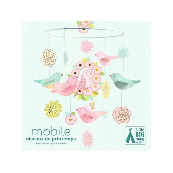 Mobile en papier Oiseaux de printemps