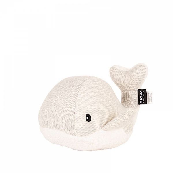 Peluche bruit blanc Baleine Moby gris