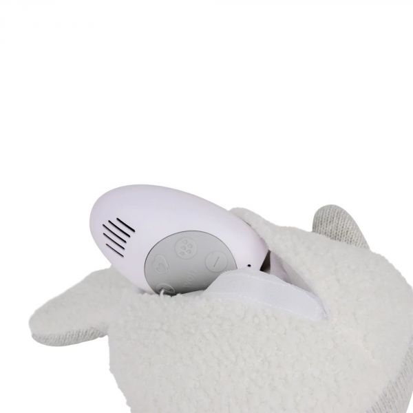 Peluche bruit blanc Baleine Moby gris