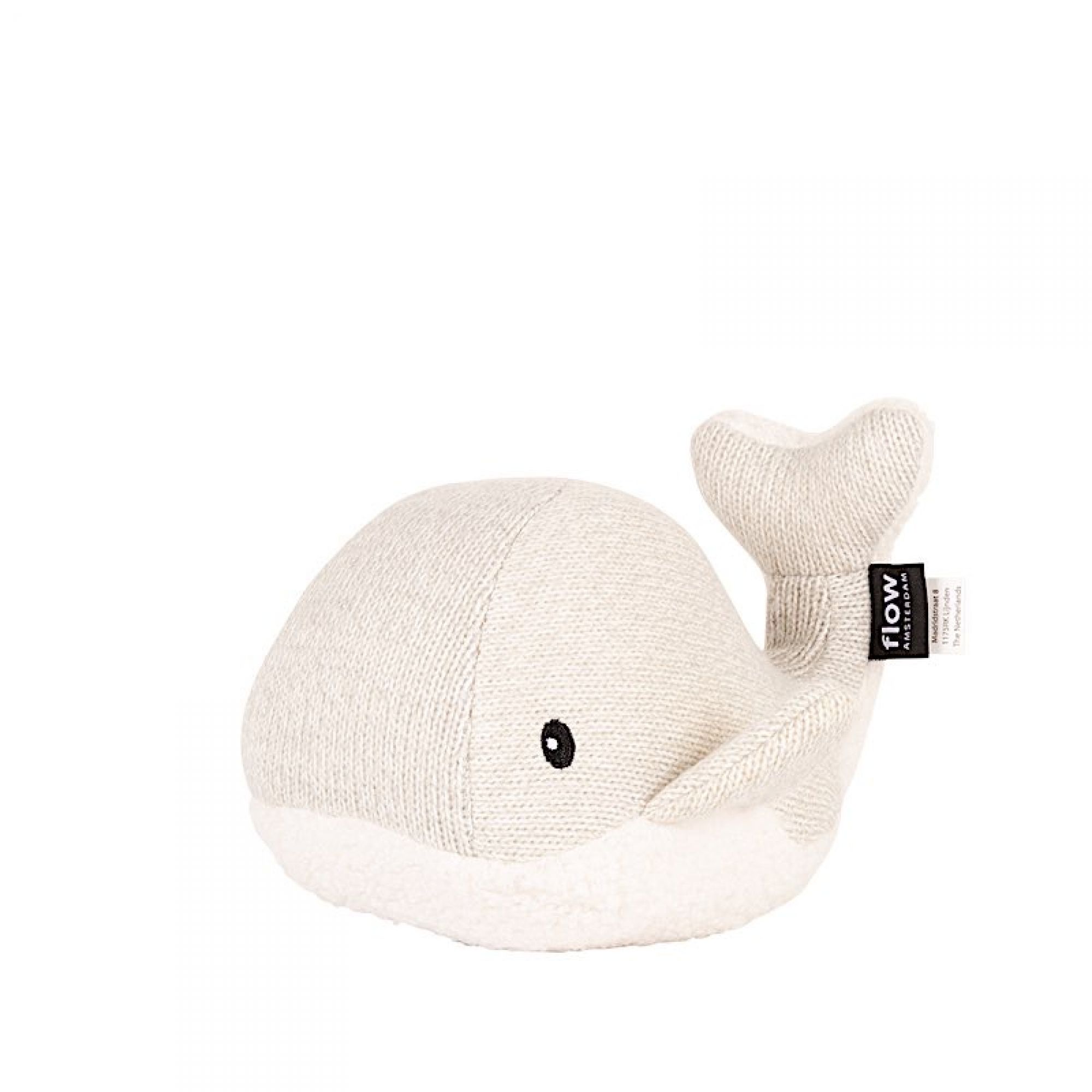 Peluche bruit blanc baleine Moby grise (21 cm) : FLOW