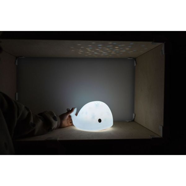 Veilleuse à projection et rechargeable Baleine Moby