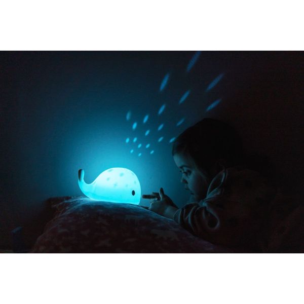 Veilleuse à projection et rechargeable Baleine Moby