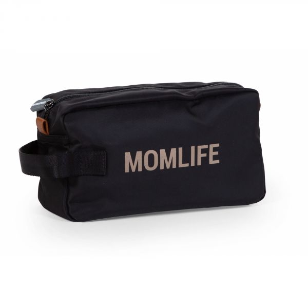 Trousse de toilette Momlife noire et or