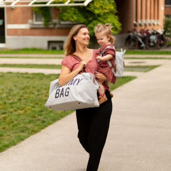 Sac à langer Mommy Bag Canvas Gris