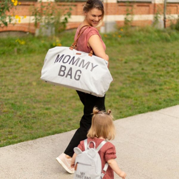 Sac à langer Mommy Bag Canvas Gris