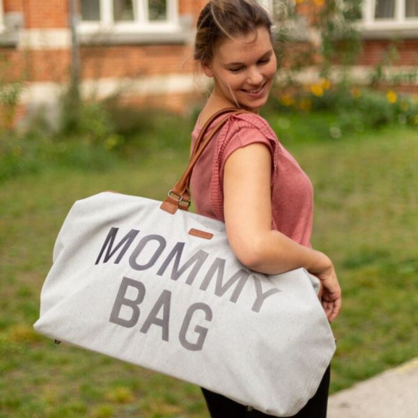 Sac à langer Mommy Bag Canvas Gris