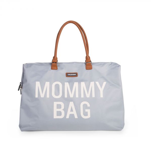 Sac à langer Mommy Bag gris et blanc