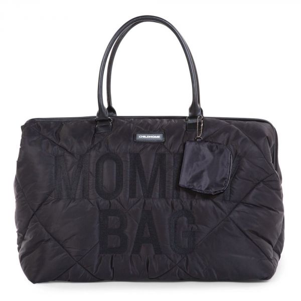 Sac à langer Mommy Bag matelassé noir