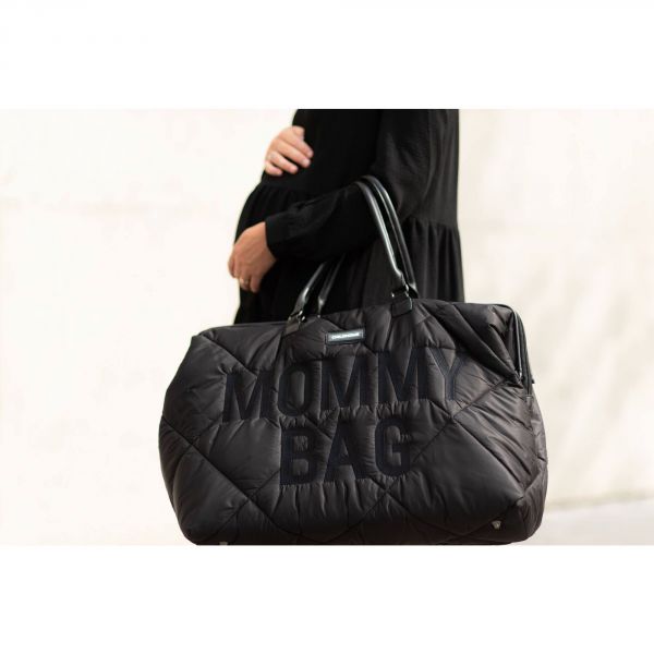 Sac à langer Mommy Bag matelassé noir