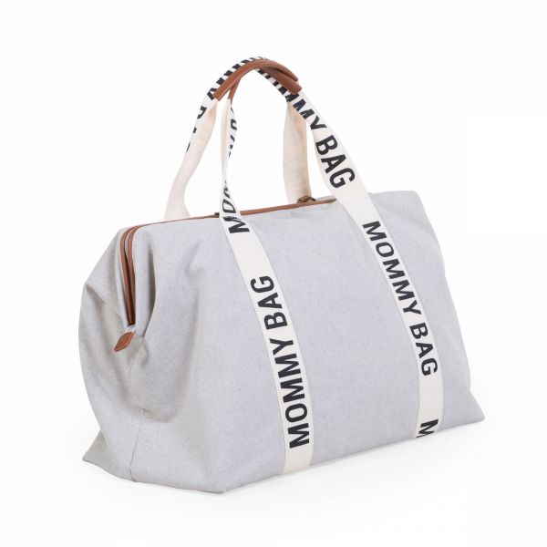 Sac à langer mommy bag signature canvas off white