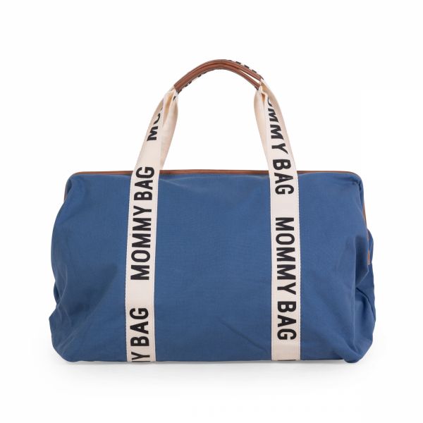 Sac à langer mommy bag signature canvas indigo