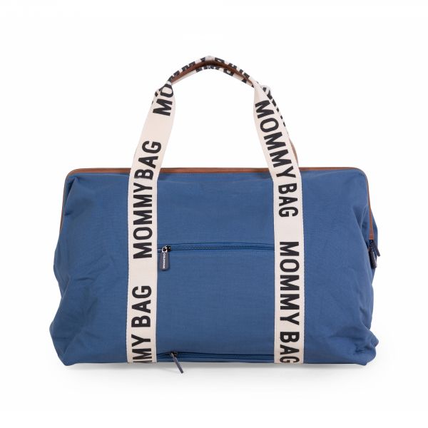 Sac à langer mommy bag signature canvas indigo